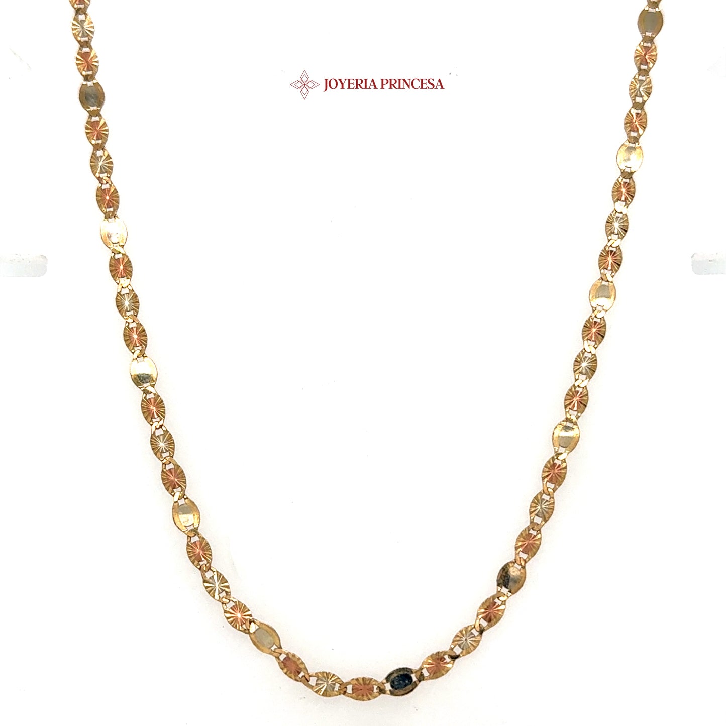 10K 24in 3.7mm Elegant Star Valentino Necklace