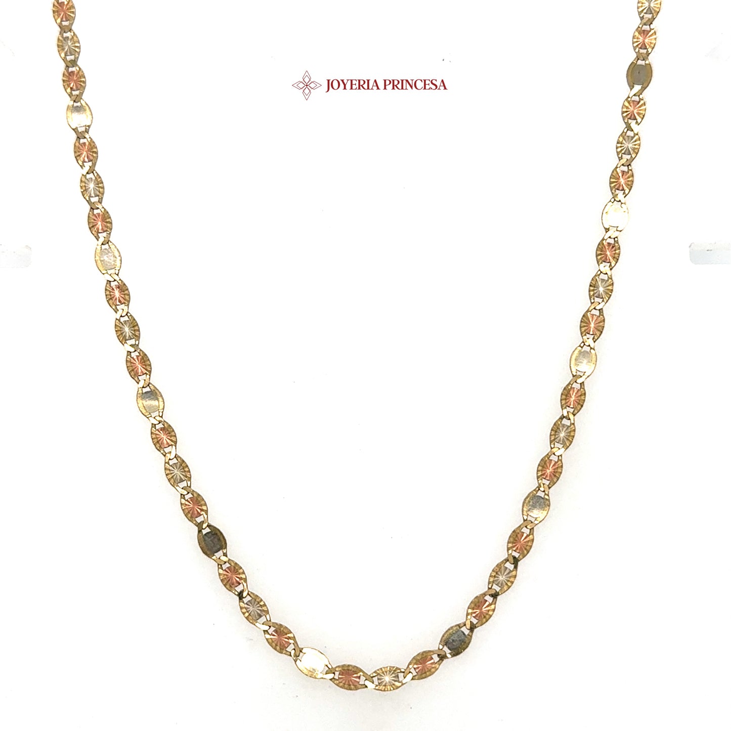 10K 22in 3.5mm Elegant Valentino Star Necklace