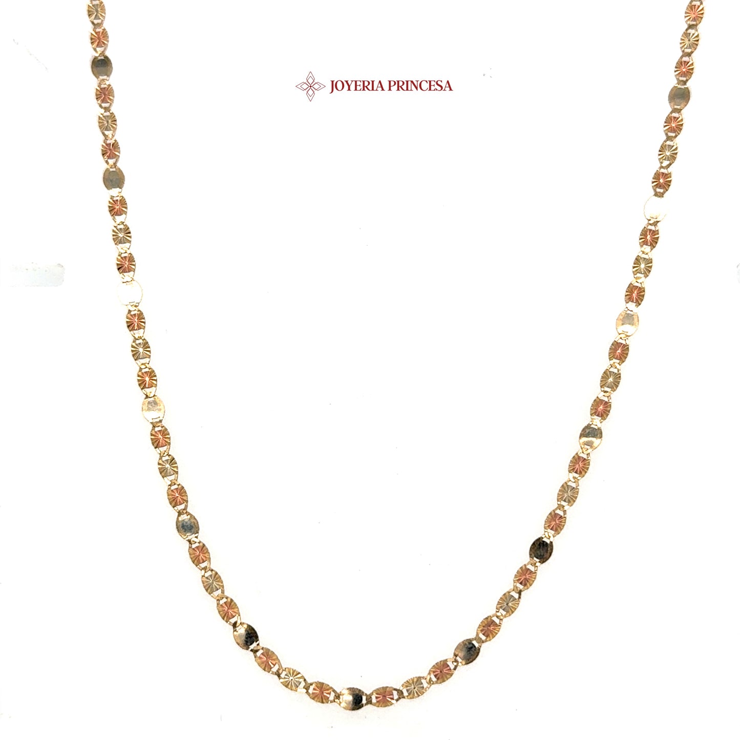 10K 18in 2.9mm Radiant Two-Tone Star Valentino Necklace
