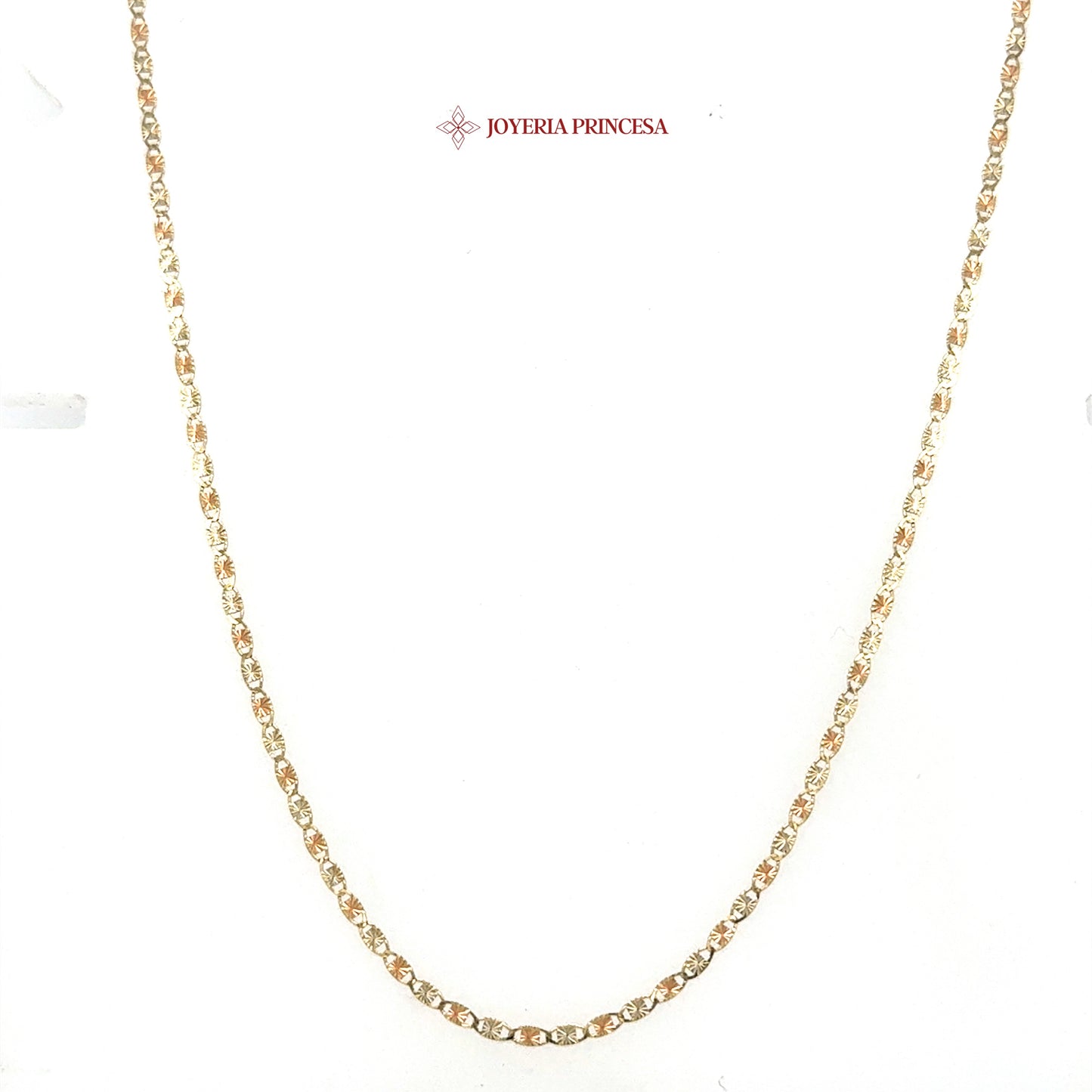 10K 18in Two-Tone Valentino Gold Chain
