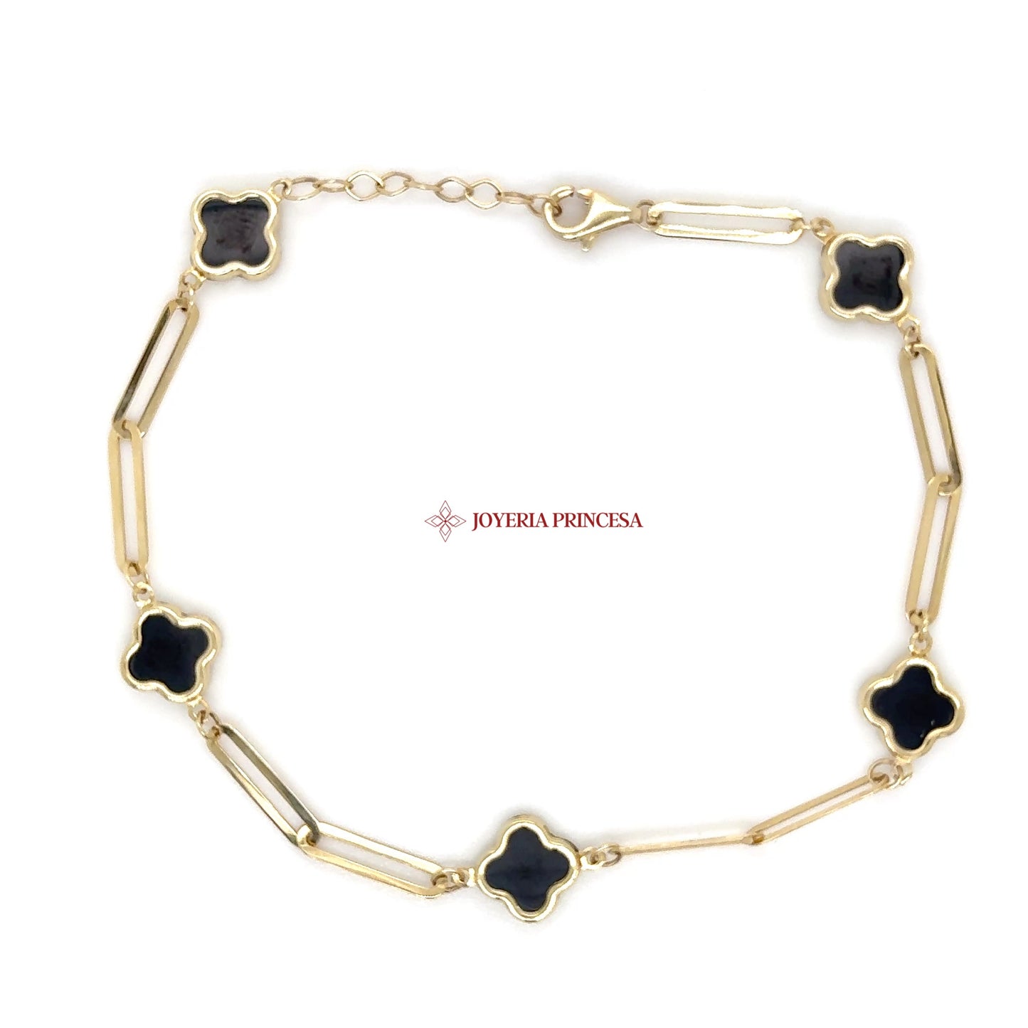 14K Elegant Black Onyx Bracelet