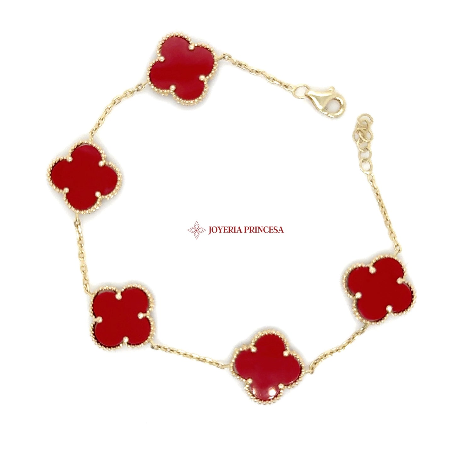 14K Radiant Red Elegance Bracelet