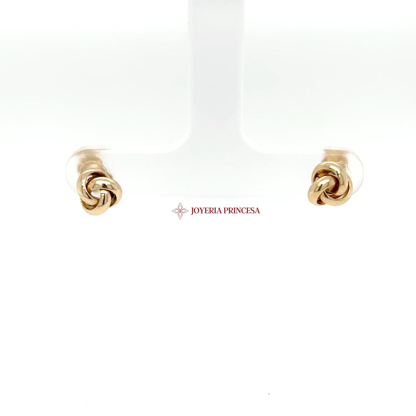 14K Yellow Gold Petite Knot Earrings