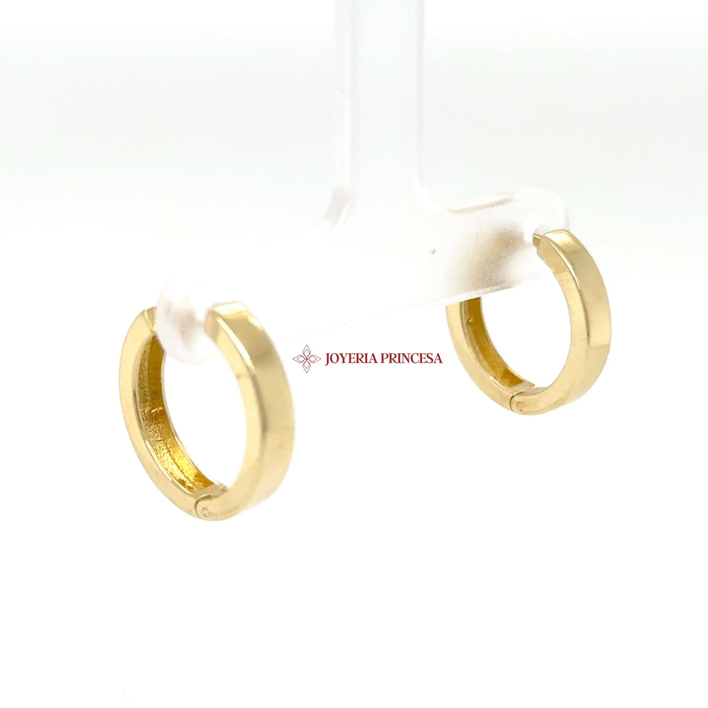 14K Gold Simple Huggie Earrings