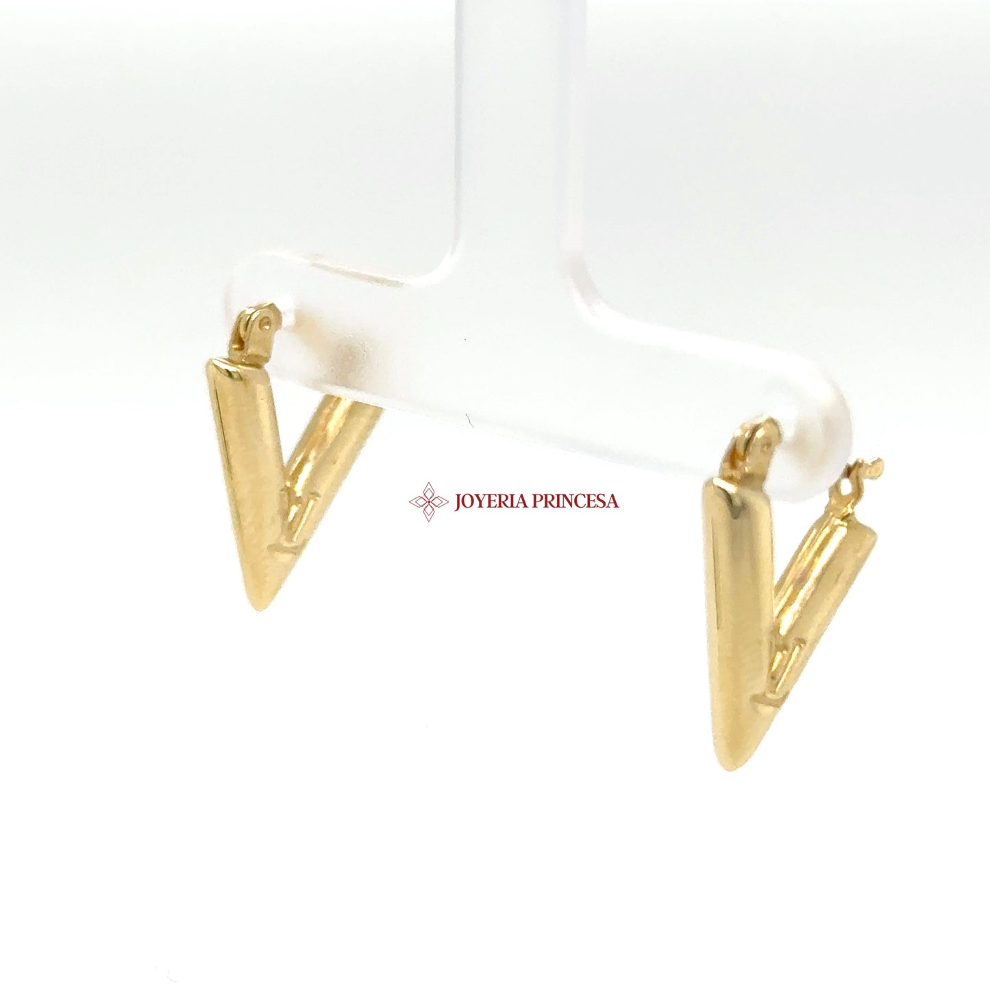 14K Gold Dangle Earrings with Sleek Cone Design