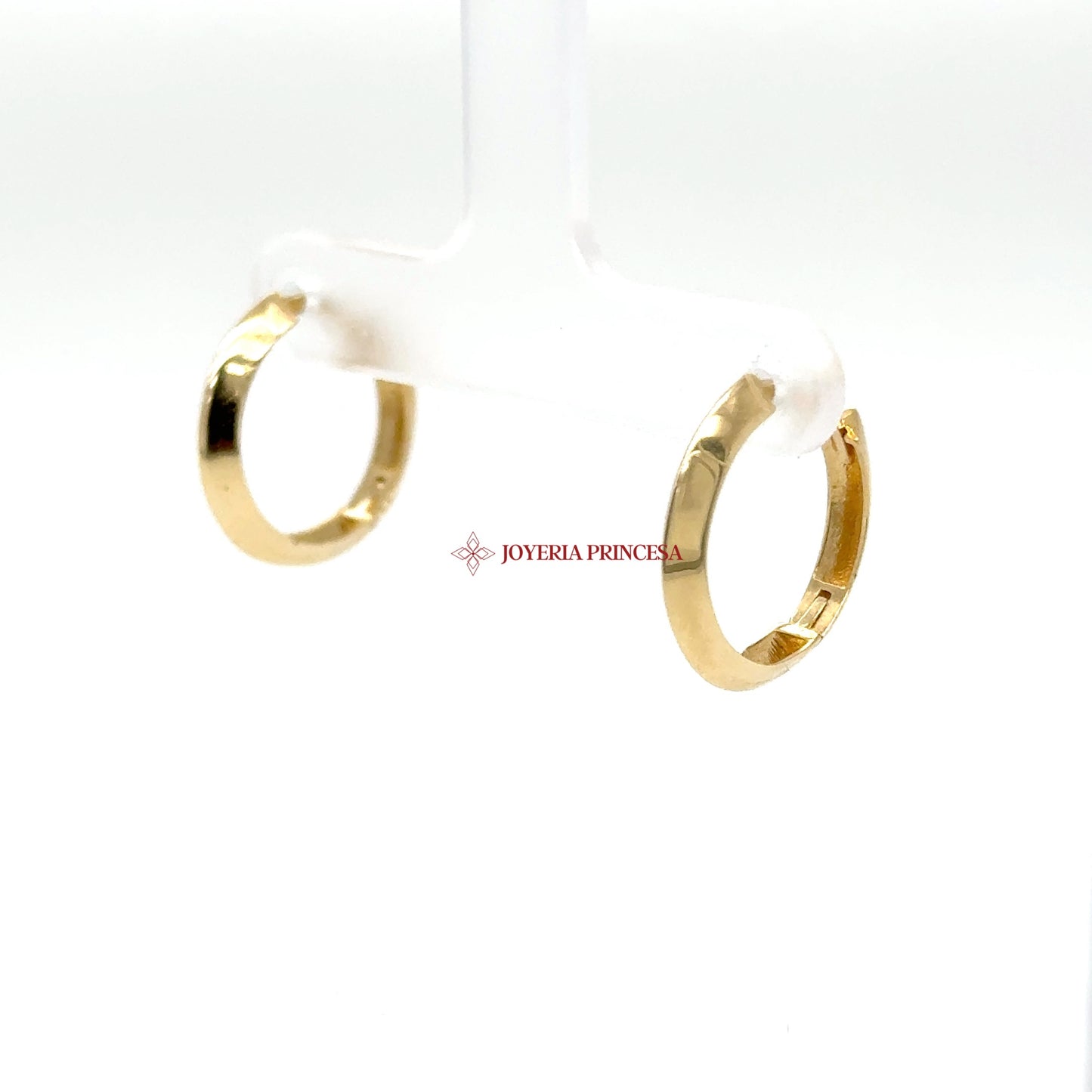 14K Gold Huggie Earrings with Sleek Design (UN-0863)