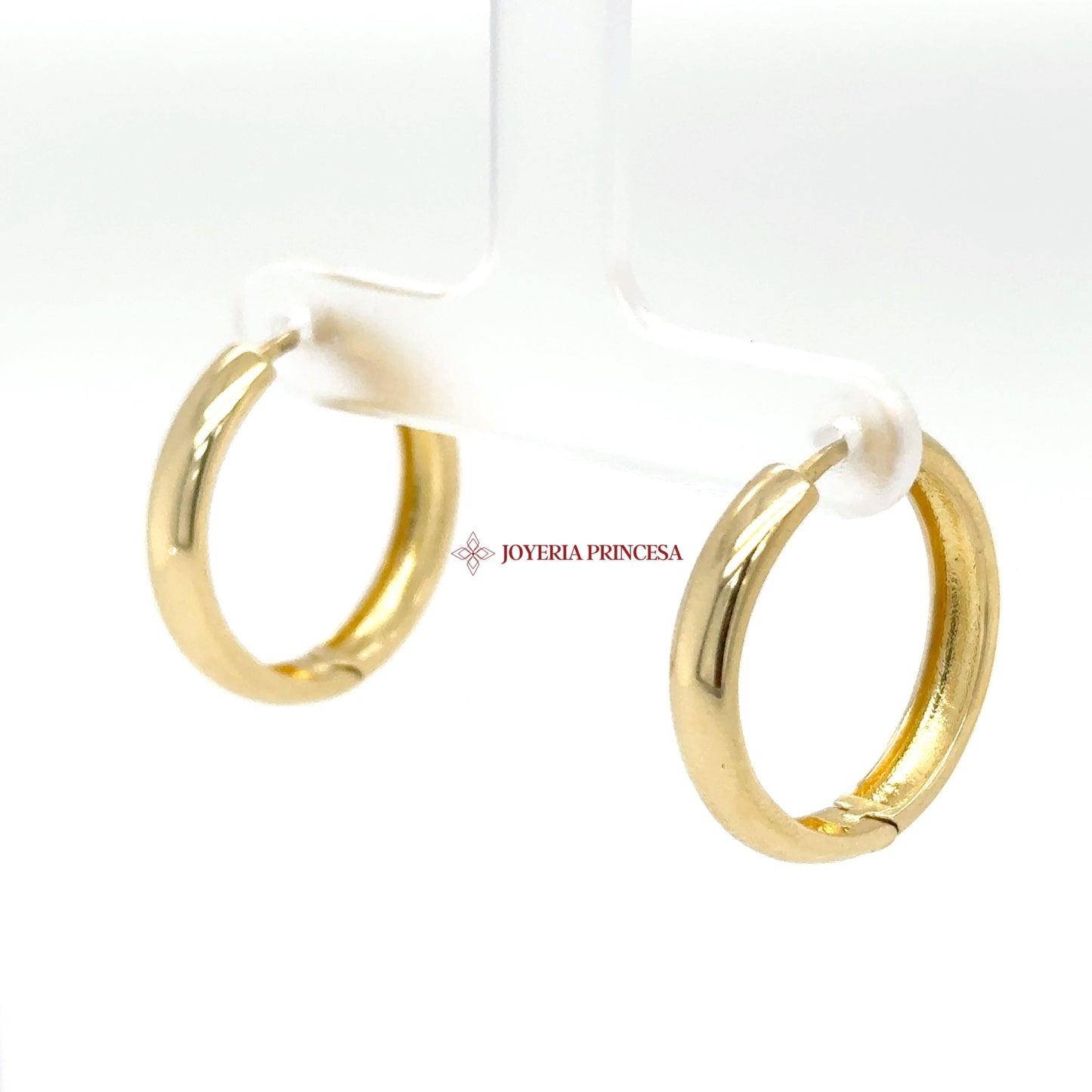 14K Gold Classic Huggie Hoop Earrings