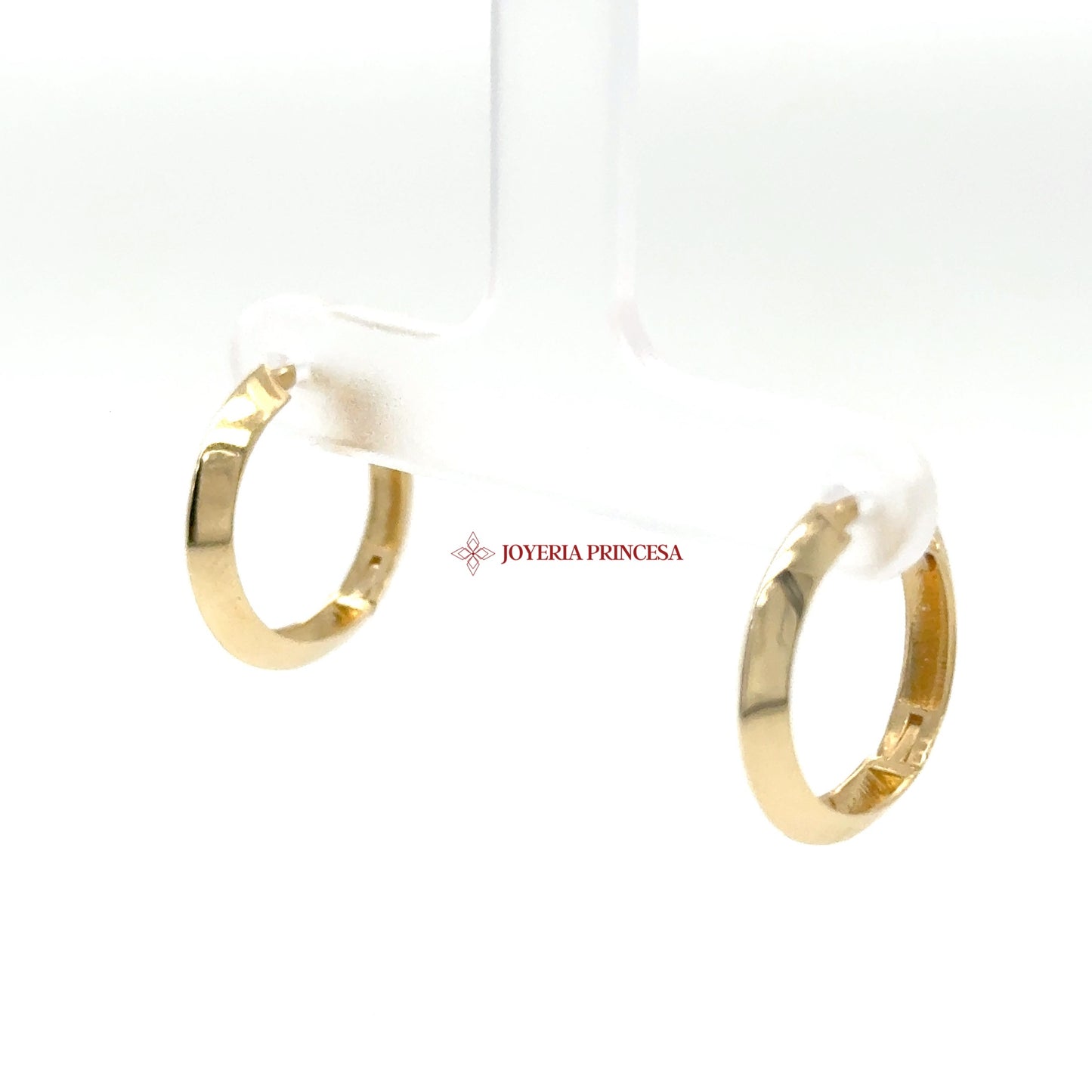 14K Gold Huggie Earrings with Sleek Design (UN-0880)
