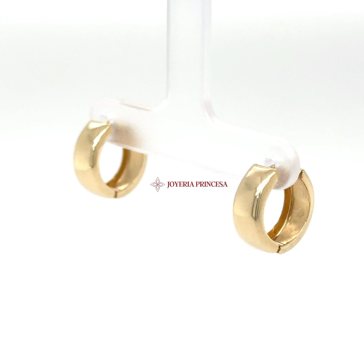 14K Yellow Gold Huggie Earrings