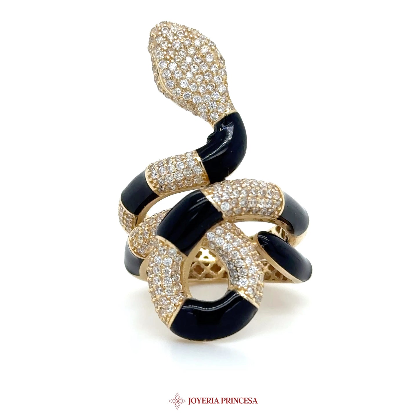 14K Gold Snake Motif Pendant