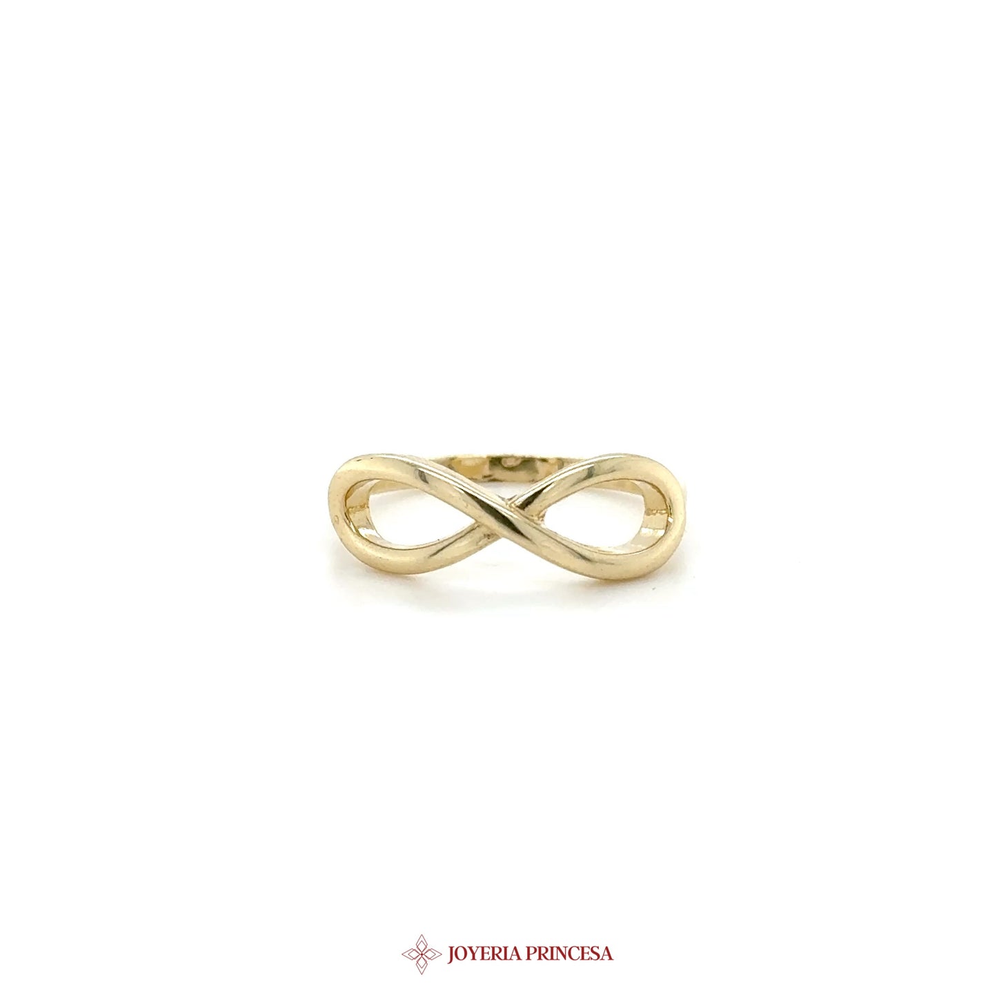 14K Yellow Gold Infinity Symbol Ring