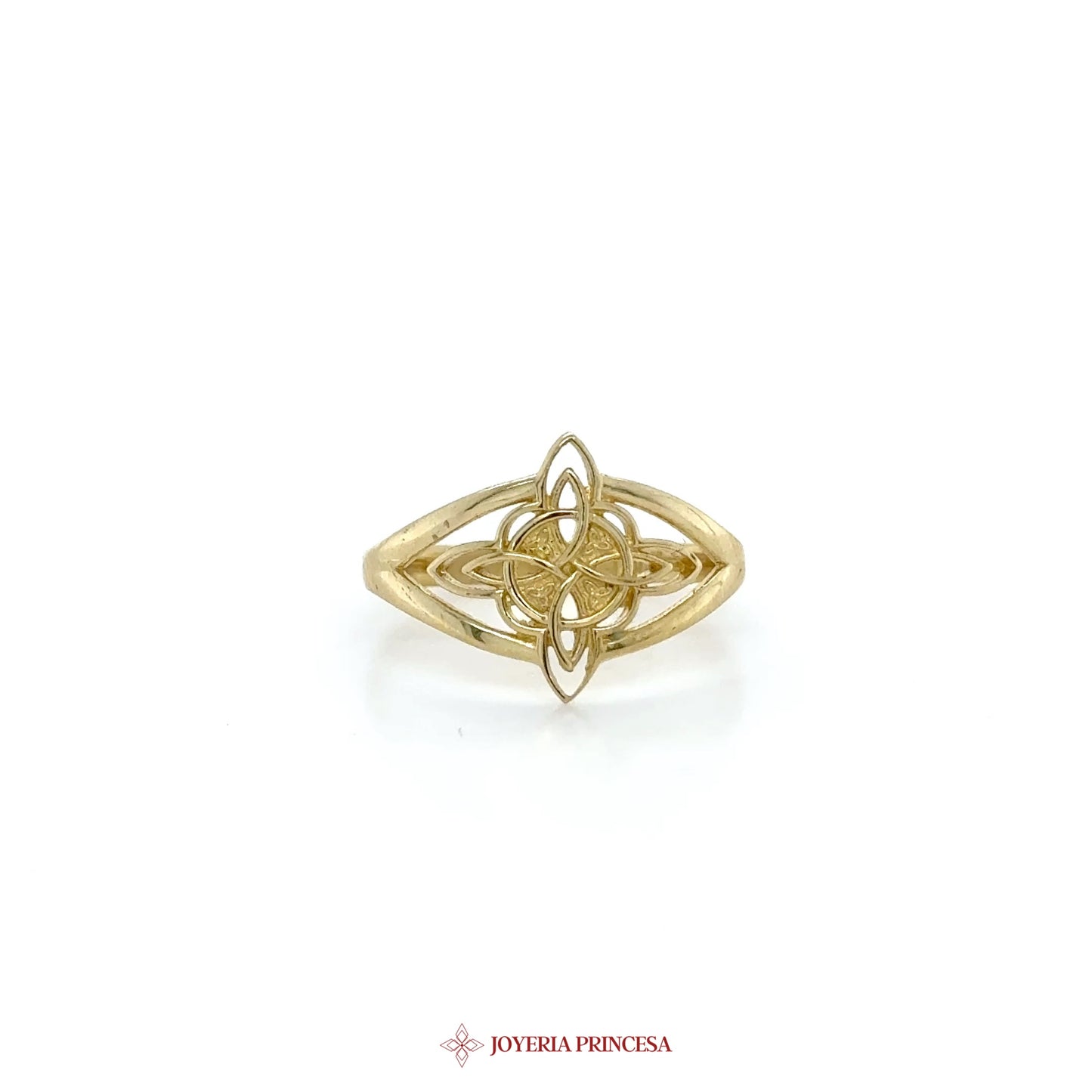 10K Gold Celtic Knot Ring with Elegant Design