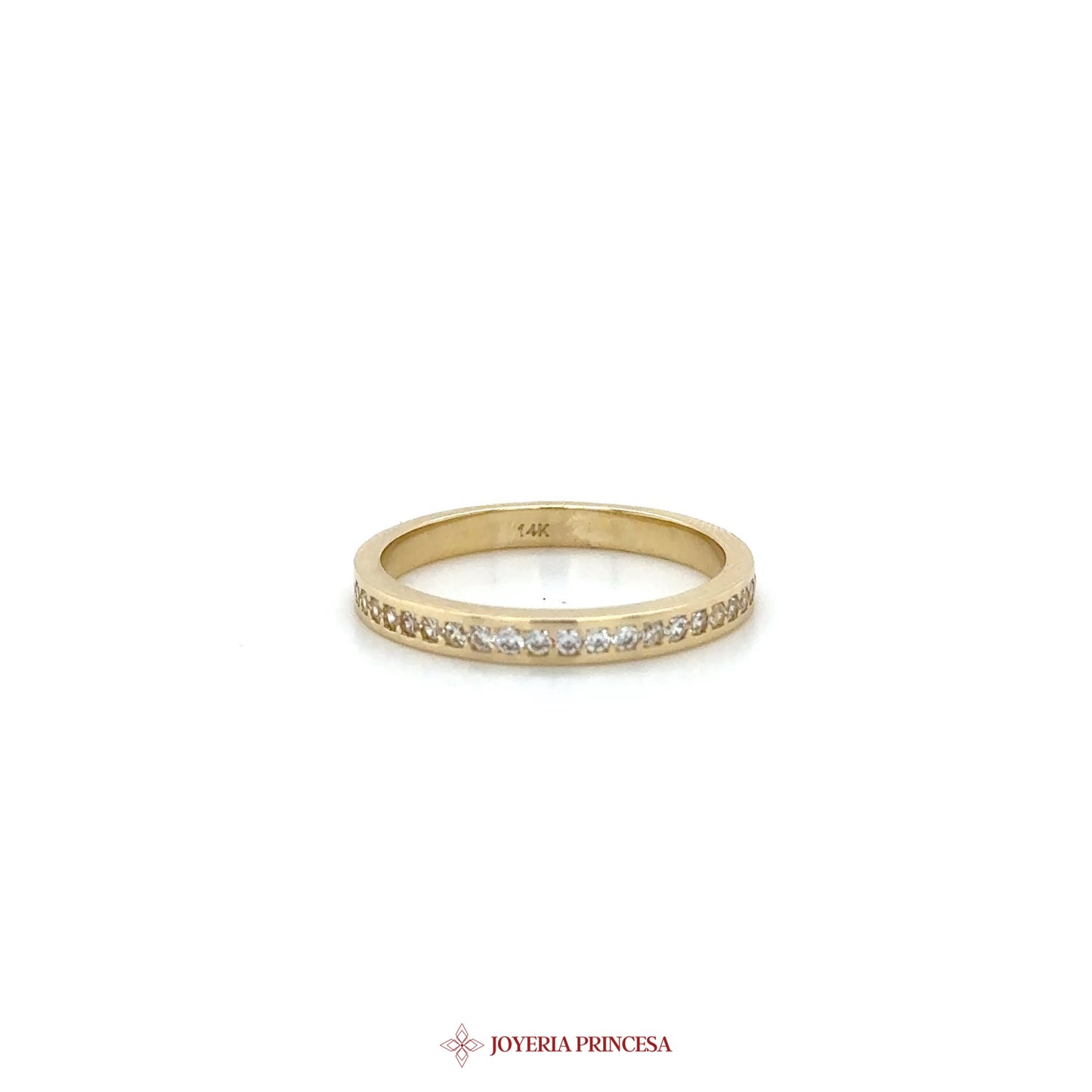 14K Yellow Gold Diamond Eternity Band