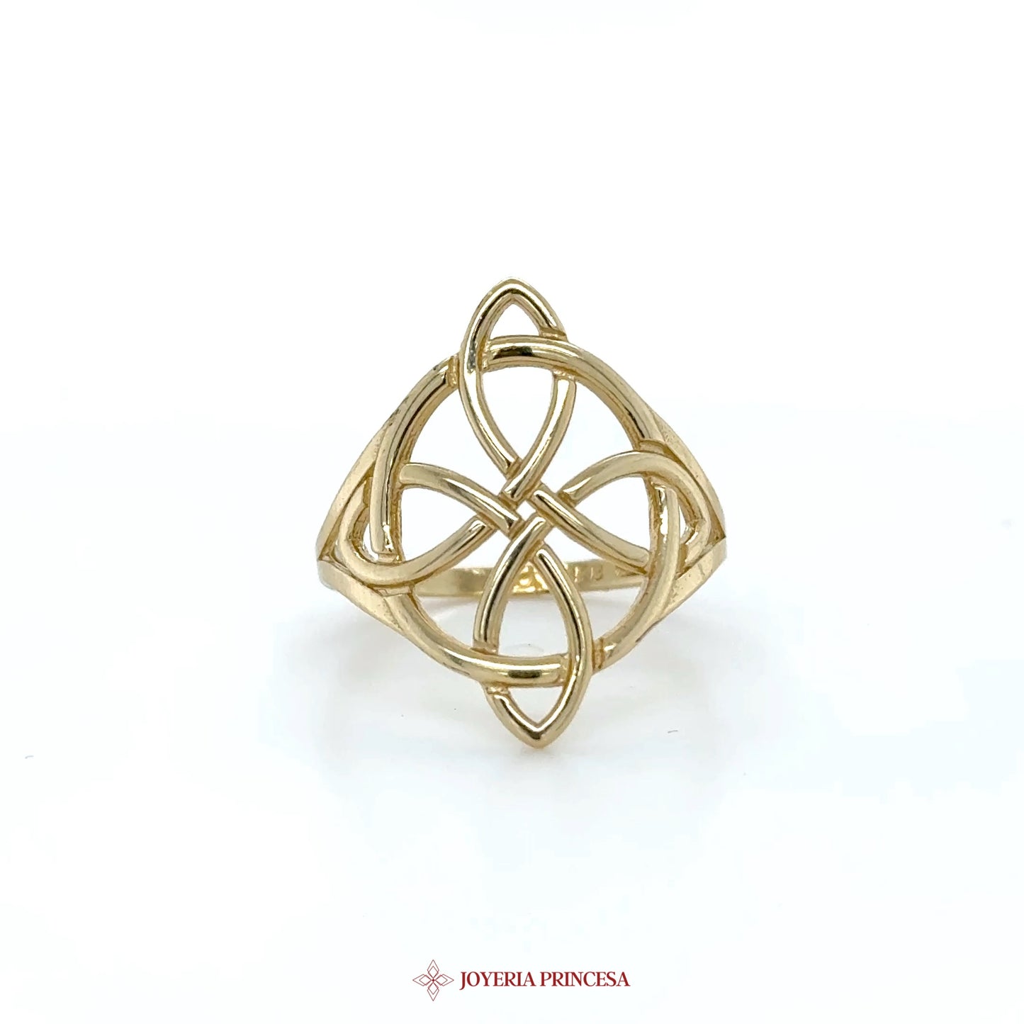 14K Gold Interwoven Knot Ring