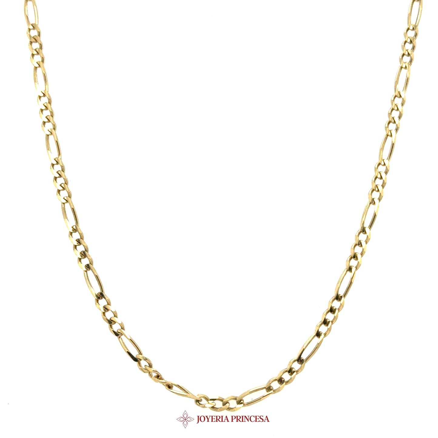 10K 22in Figaro Necklace in 10K Gold