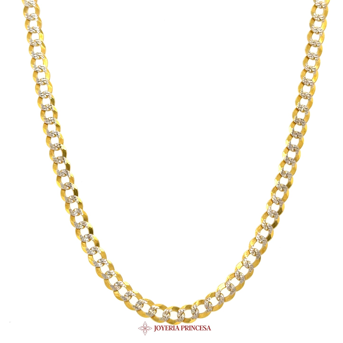 10K 24in Cuban Link Necklace with Sparkling Accents