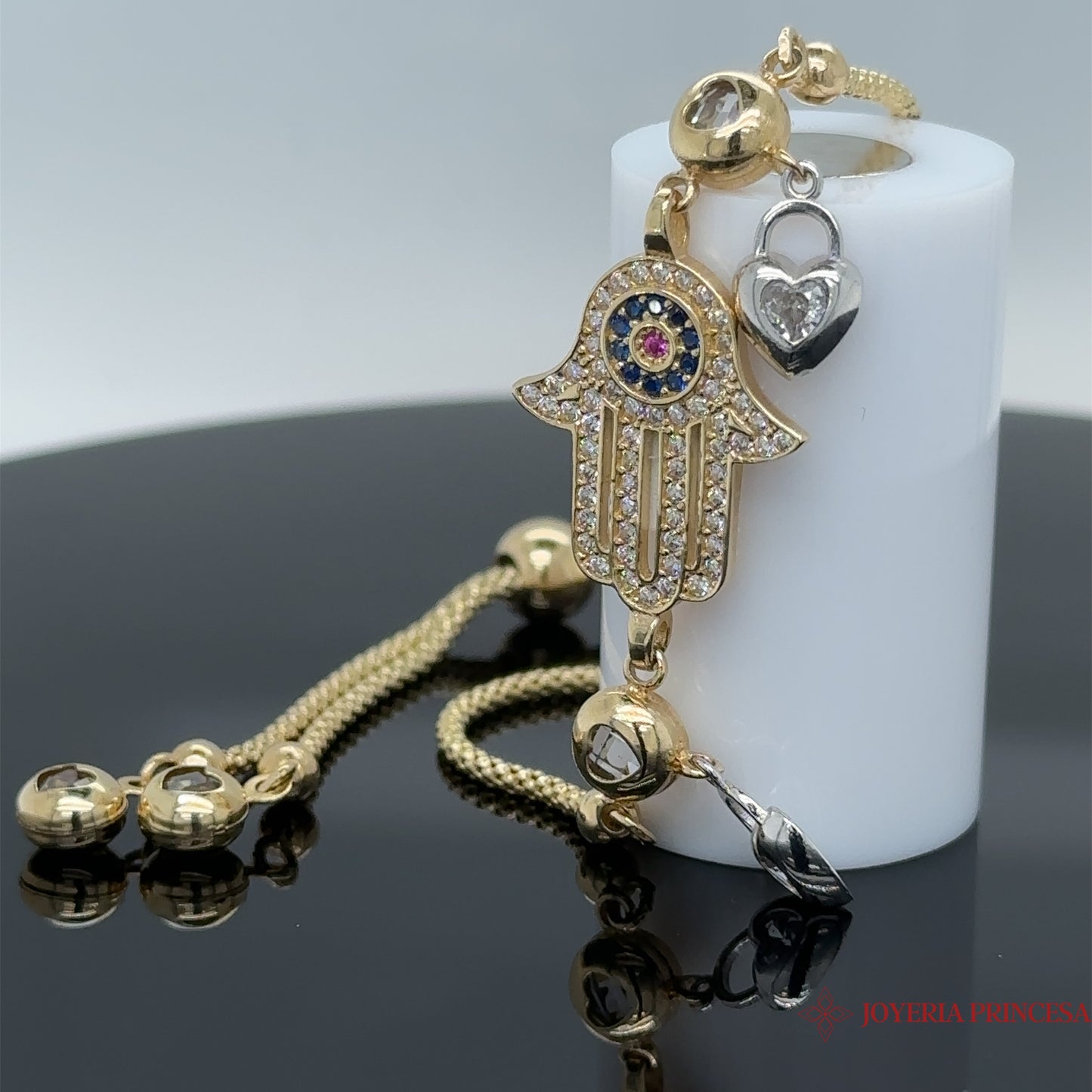 Pulsera Mano Hamsa 14K