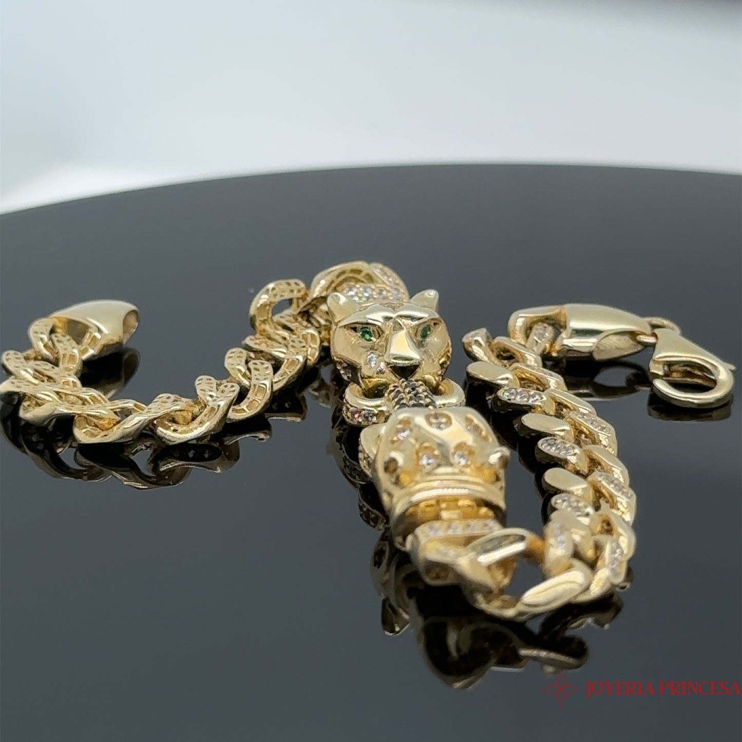 Pulsera Doble Pantera 10K