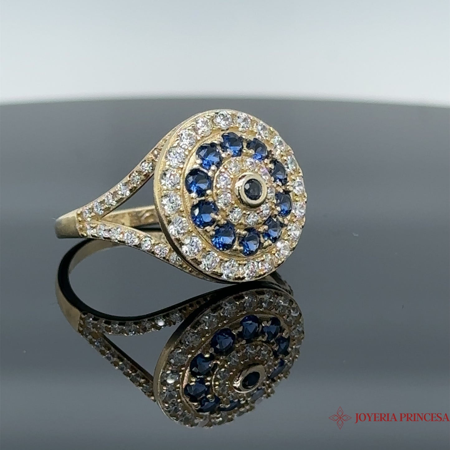 Anillo Ojo de Mal Circular 14K