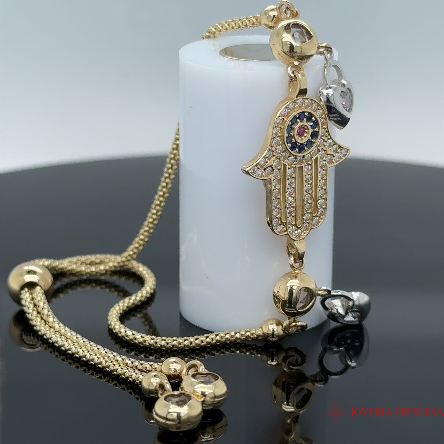 Pulsera Mano Hamsa 14K