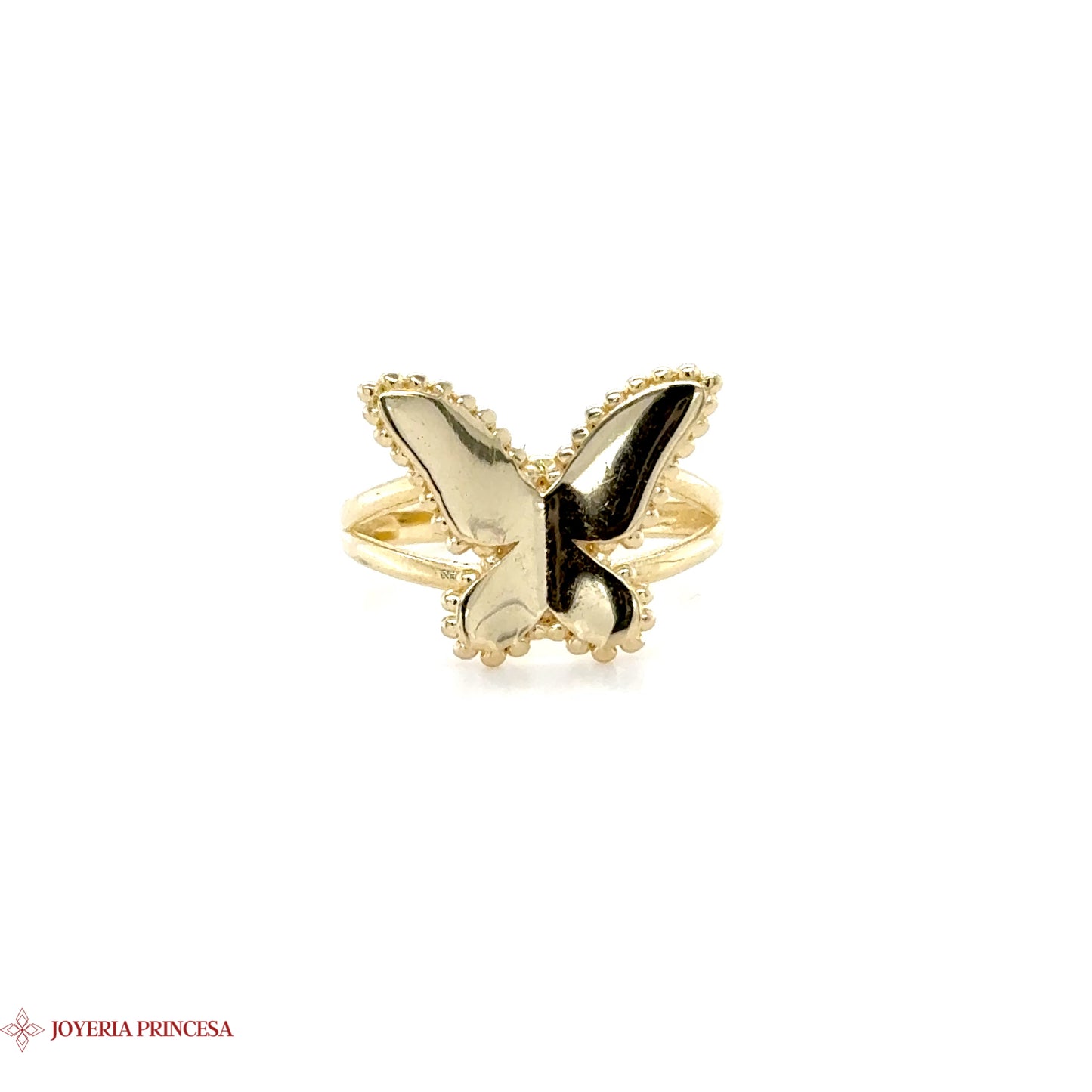 Mariposa con Encanto Anillo de Oro de 14K