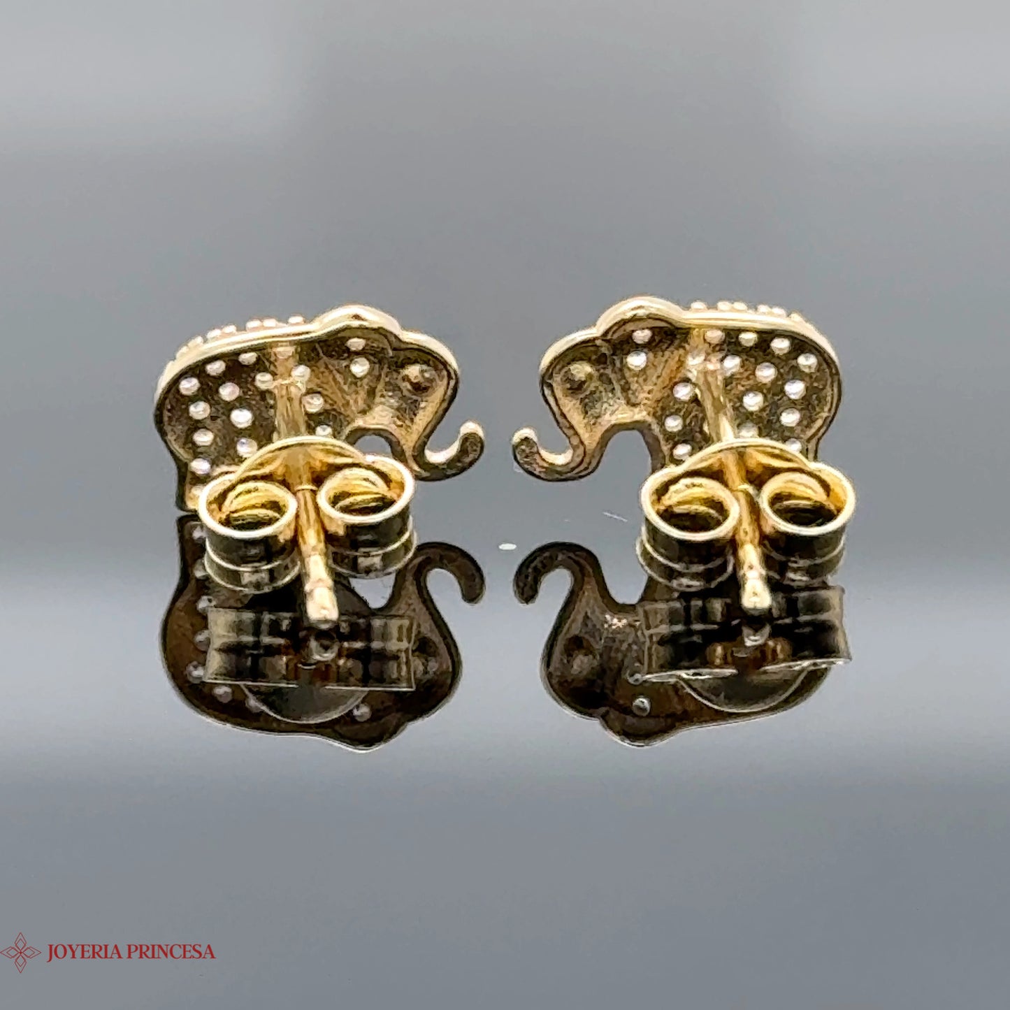 Pendientes de oro de 14 quilates Majestic Elephant