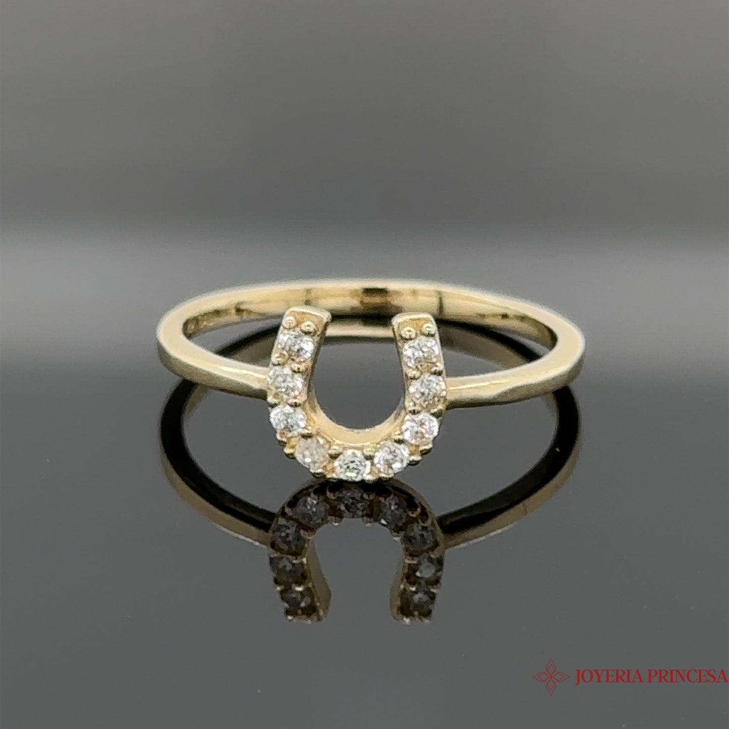 Anillo de Oro Herradura Simplista 14K
