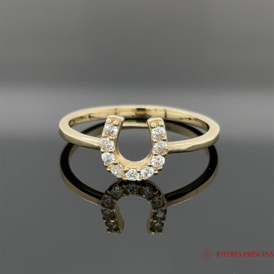 Anillo de Oro Herradura Simplista 14K