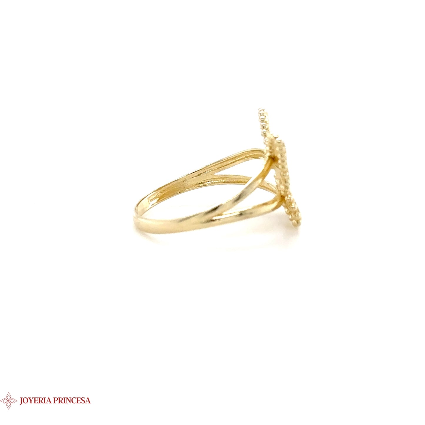 Mariposa con Encanto Anillo de Oro de 14K