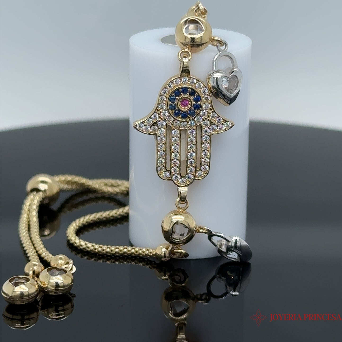 Pulsera Mano Hamsa 14K