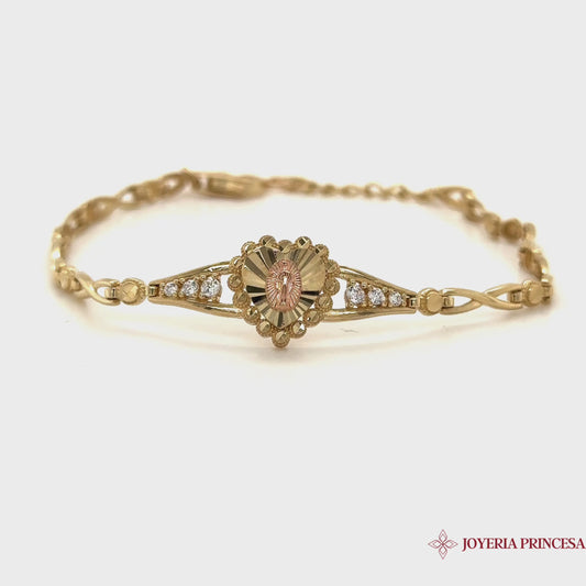 Pulsera María Inmaculada 14K