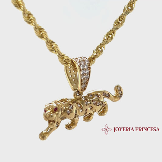 Guepardo 14K + Cadena