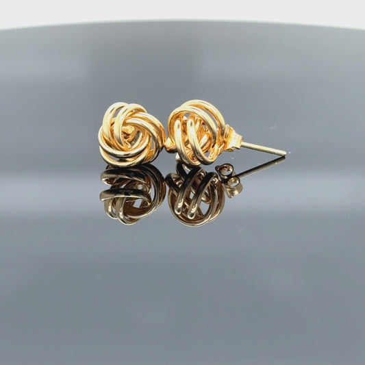 Aretes Nudo Oro 14K