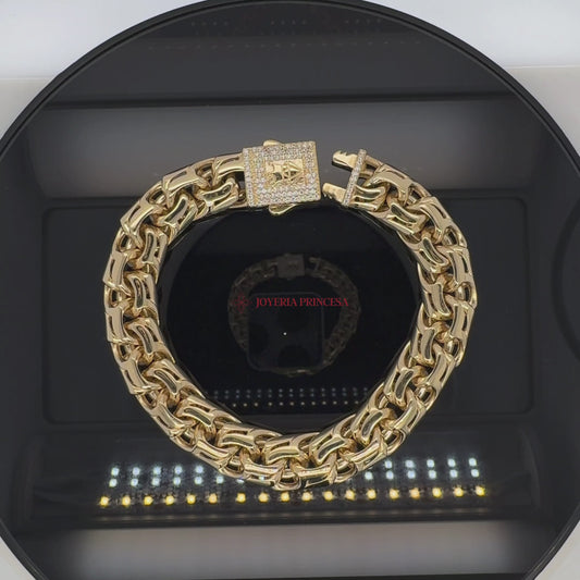 Pulsera de eslabones Chino 14K