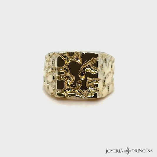 Anillo Pepita de Oro 10K