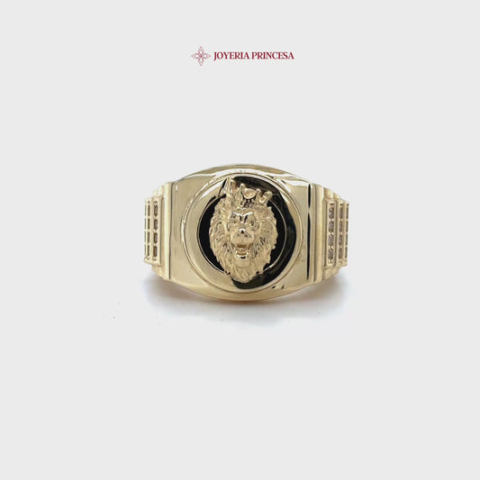 14K Majestic Lion Ring