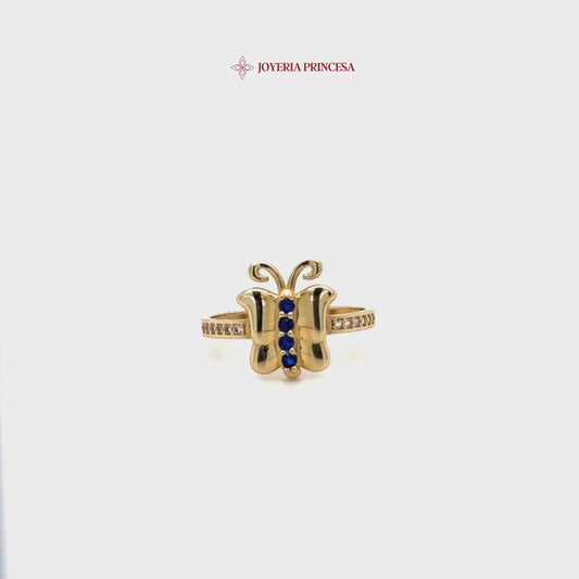 14K Enchanted Butterfly Ring