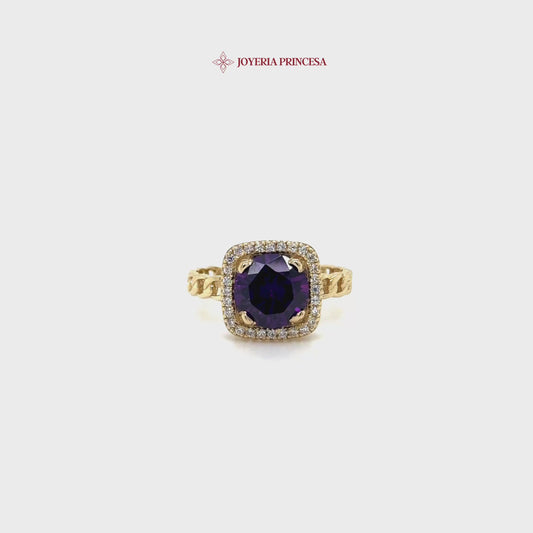 14K Regal Amethyst Ring