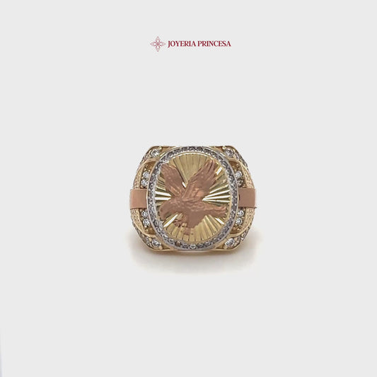 14K Majestic Eagle Ring