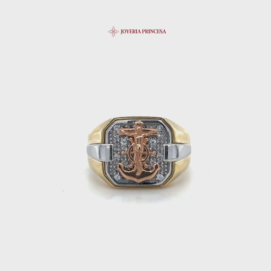 14K Anchor Ring