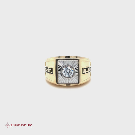 Lujoso Llavero Griego 14K