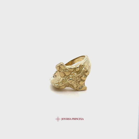 Anillo Texas Longhorn Nugget 14K