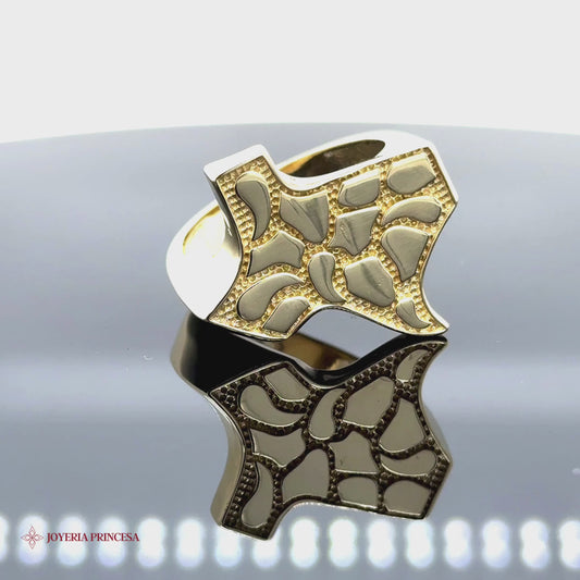 Anillo Texas Nugget 10K