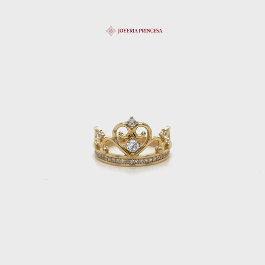 14K Majestic Crown Ring