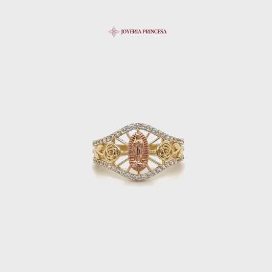 14K Virgen de Guadalupe Ring