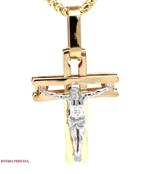Colgante Crucifijo Jesucristo 14K