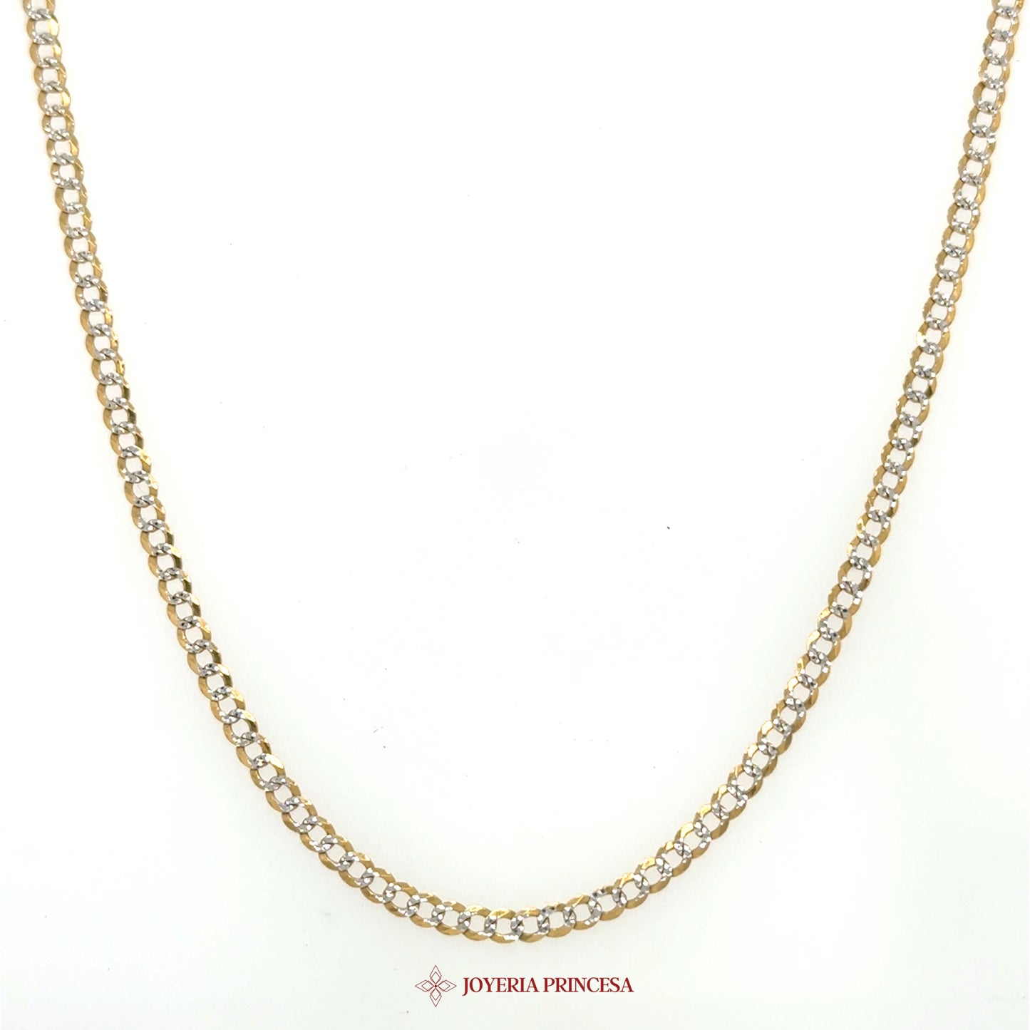 10K 22" 2.5mm Gold Classic Necklace with Interlocking Links