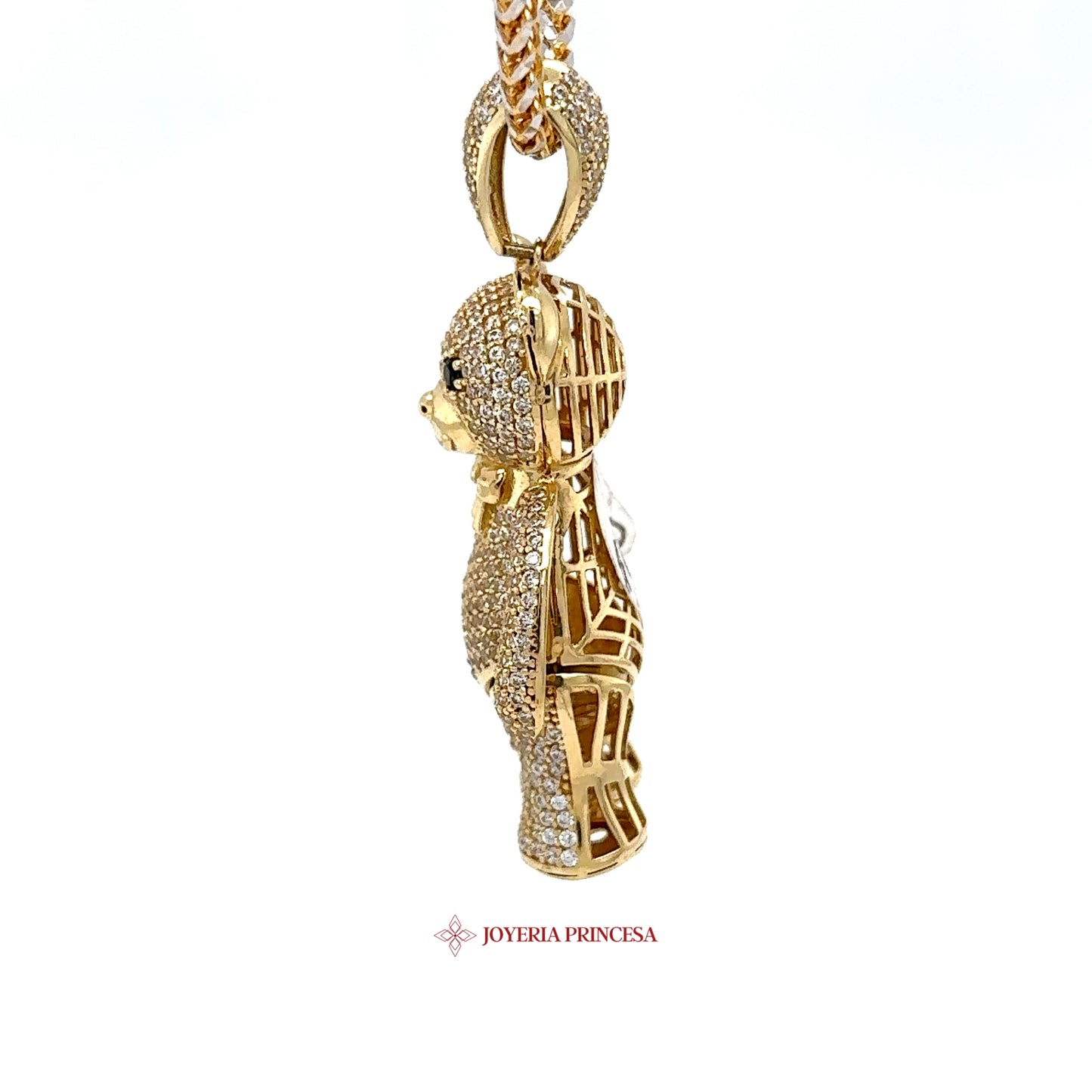 14K Gold Teddy Bear Pendant