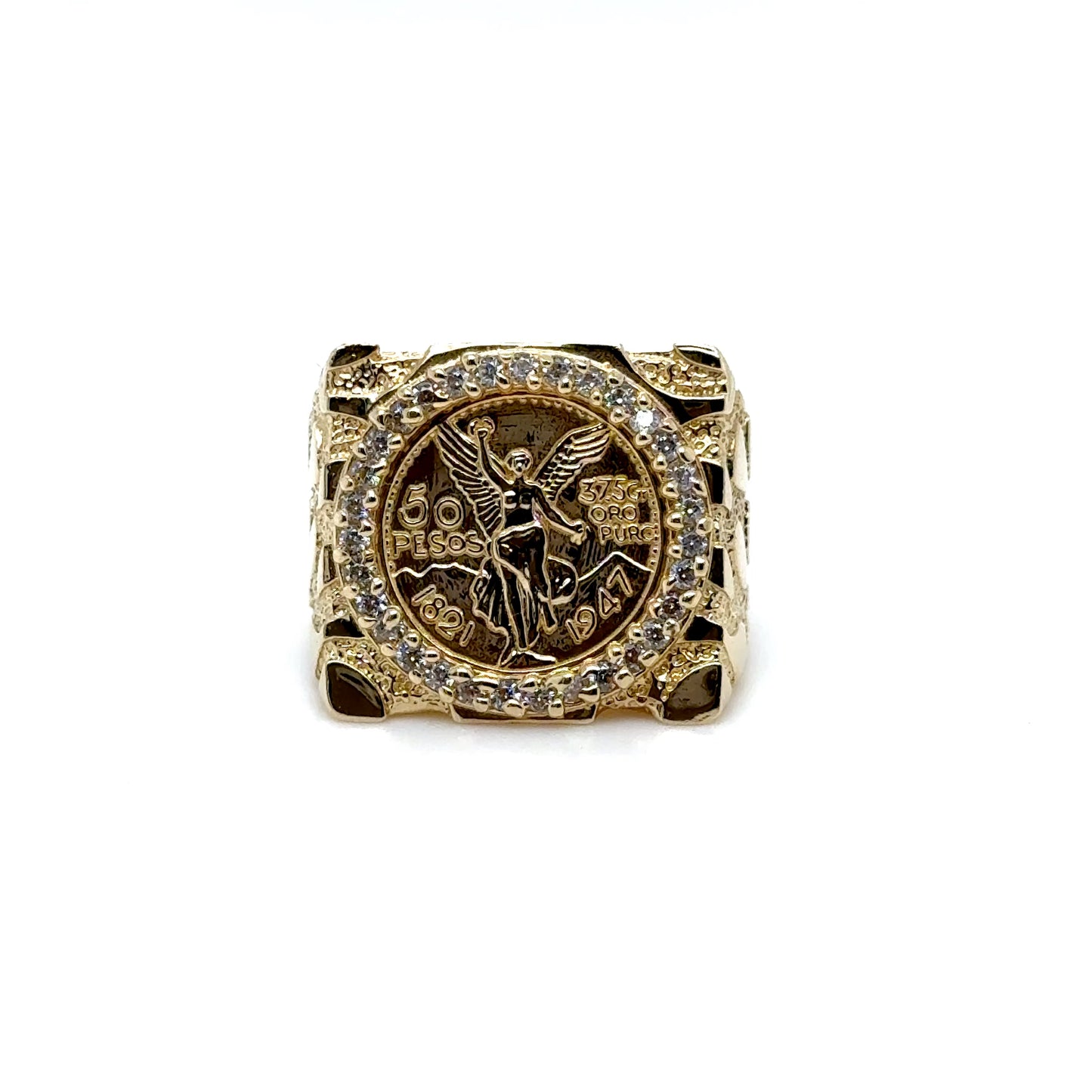 14K Centenario Nugget Ring