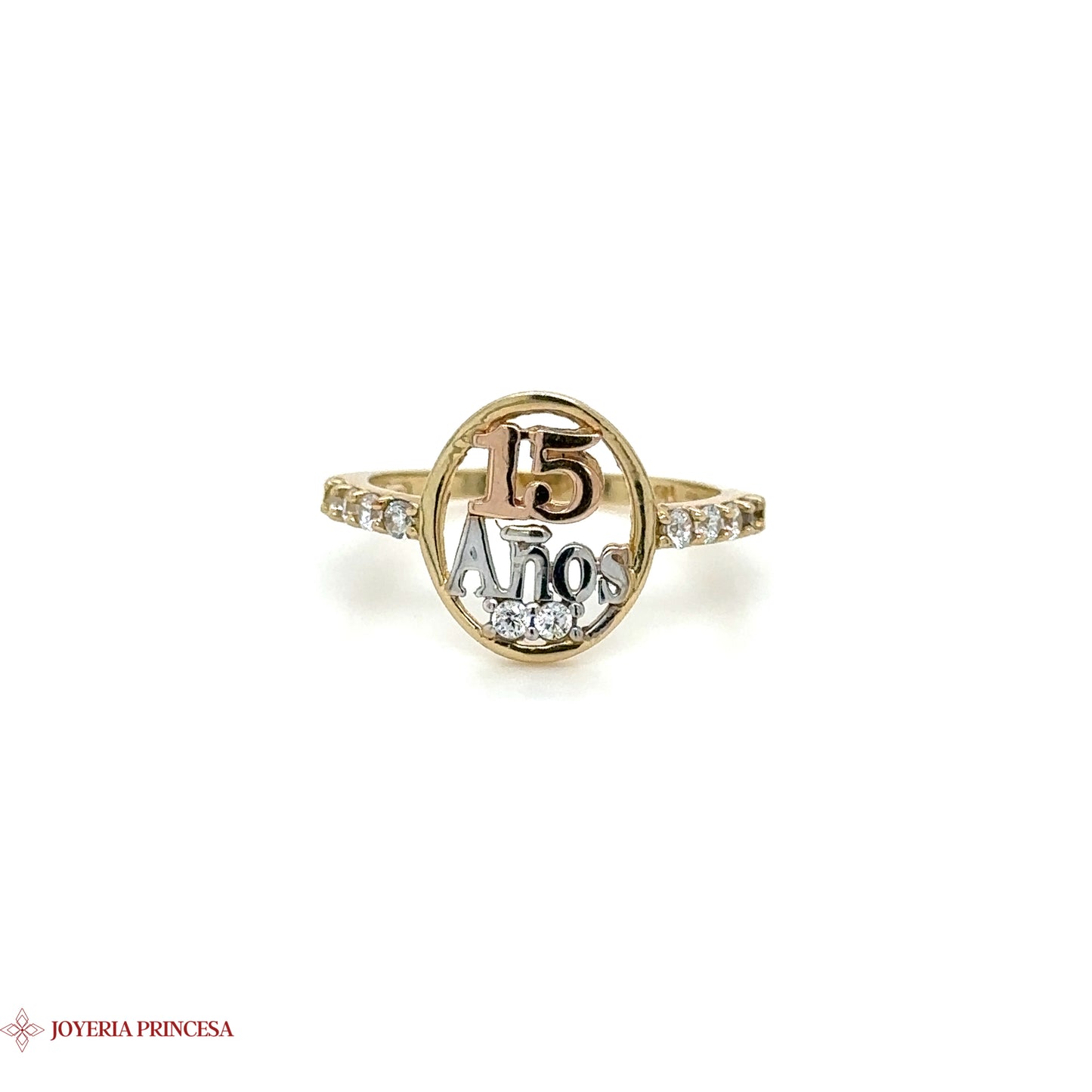 14K Elegant Quinceañera Commemorative Ring